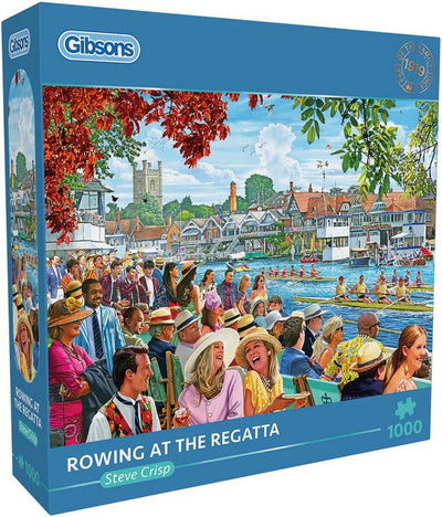 Gibsons – Rudern bei der Regatta (von Steve Crisp) – 1000 Teile 68×49cm (B×H) – Puzzle für Erwachsene