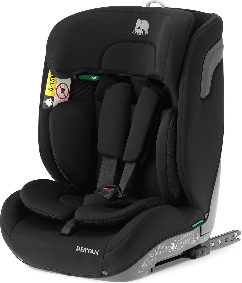 Deryan Carter Luxus-i-Size-Isofix-Autositz – 76–150 cm – Schwarz