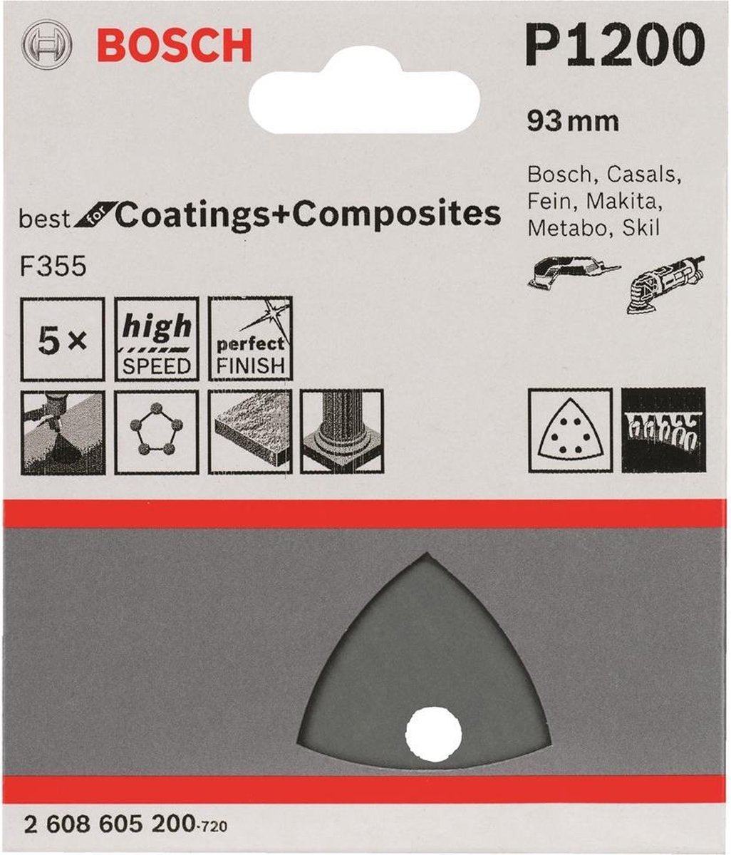 Bosch 5 Schleifblatt Delta Best Coatings 6.1200