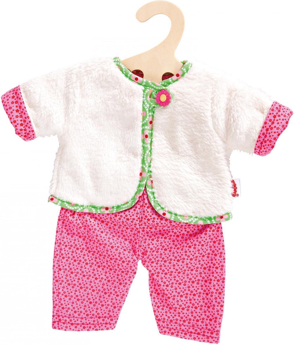Puppenjacke reversibel mit Hosen, 28-35 cm