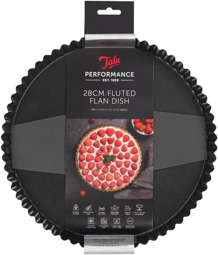 Tala Performance – Quicheform mit losem Boden – 28 cm – ofenfest – Antihaftbeschichtung – PFAS-frei