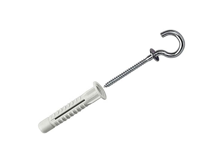 Celo 1015442 - 5 Universaldübel mzk 6x41mm + Schraubhaken 502637 | 5 Stück