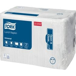 Servietten Tork weiß 1-lagig