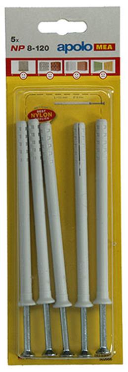 Celo 1015397 - 5 Nylon-Nageldübel NP 502666 8x120mm | 5 Stück