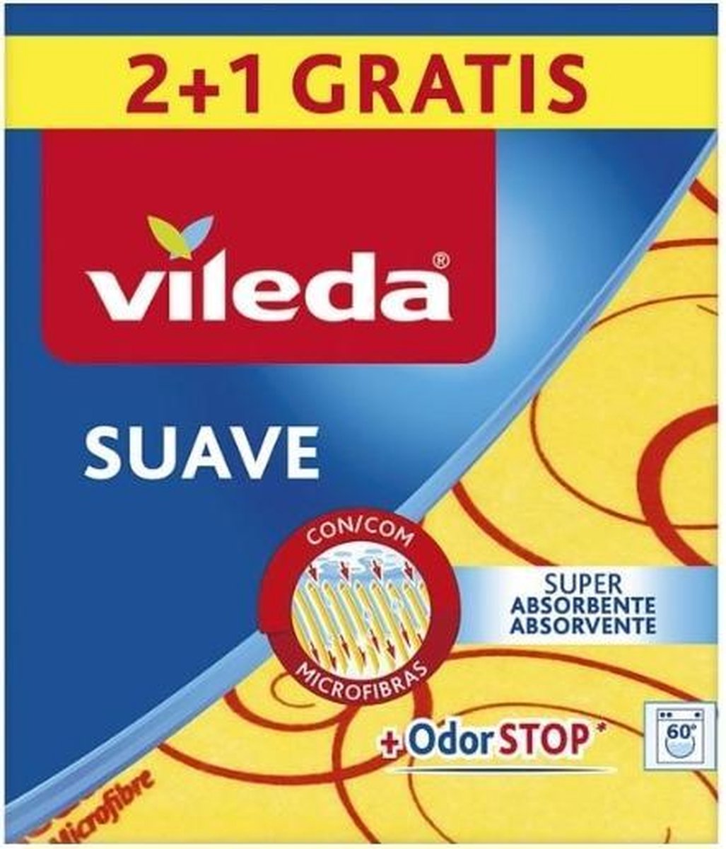 Vileda-Tuch aus gelber Mikrofaser