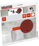 Kreator Schleifpapier Gipskarton rund für Langhals-Klettverschluss ø 225 mm K60 Set mit 5 Stück (krt232004)