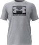 Under Armour UA M Boxed Sports Updated SS-Gry Herren-Sportshirt – Mod Grey Light Heather – Schwarz
