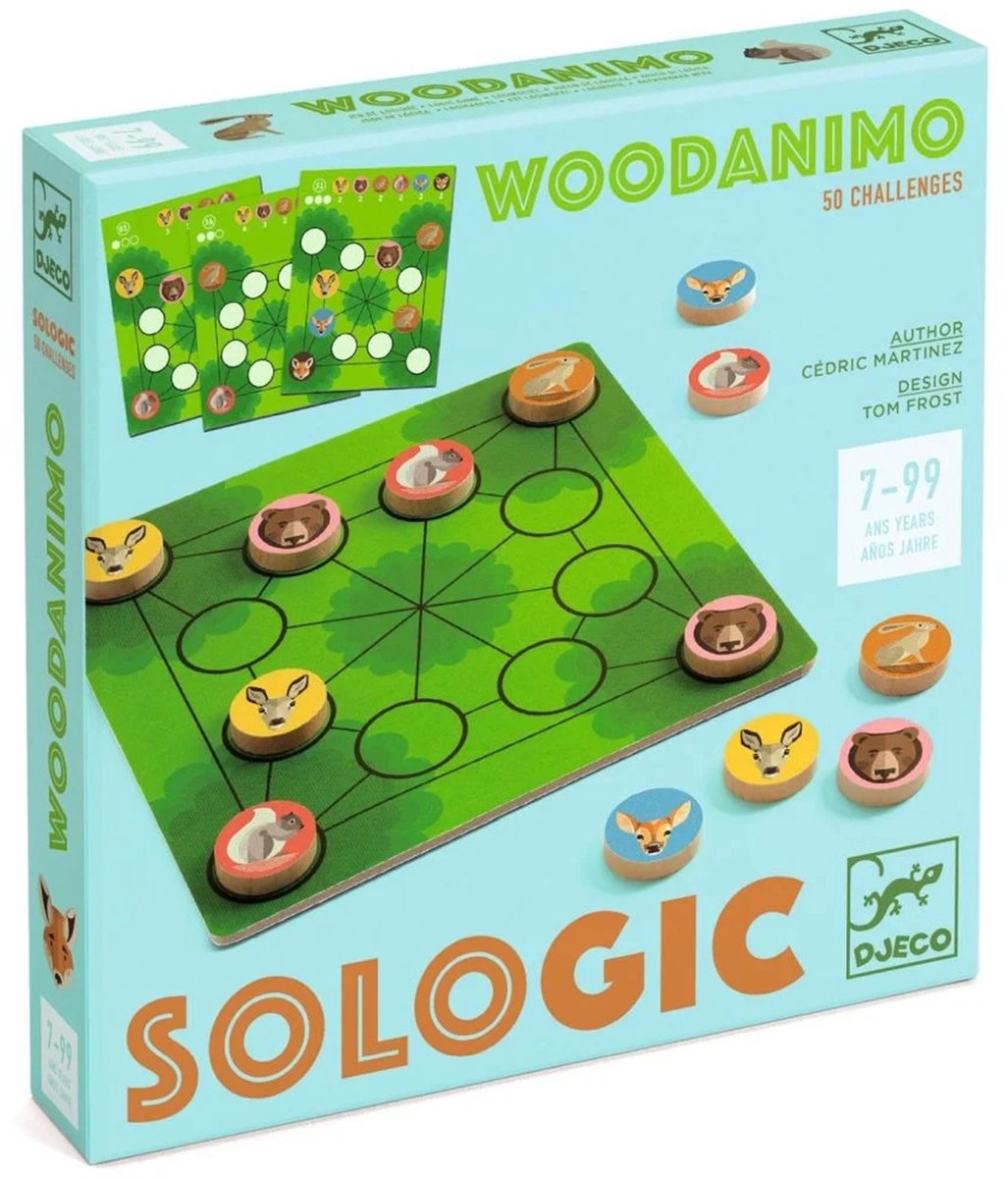 Djeco Logikspiel Woodanimo – FSC 100 % Holzspielzeug.