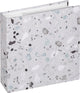Walther me-298-3 Terrazzo – Memo-Einsteckalbum – Größe 22 x 22 cm – 200 Fotos 10 x 15 cm – Steingrau
