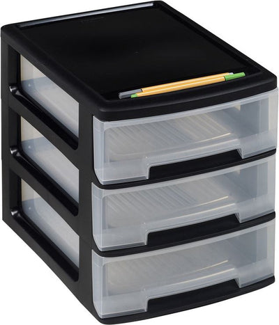 CHREVER CHREVER DESCH DESCH DECADE BLEBEL A4 3X5 L Schwarz und transparent