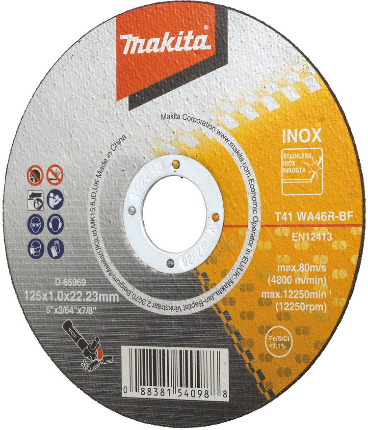 Makita d-65969 Trennscheibe 125 x 22,23 x 1,2 mm, Edelstahl