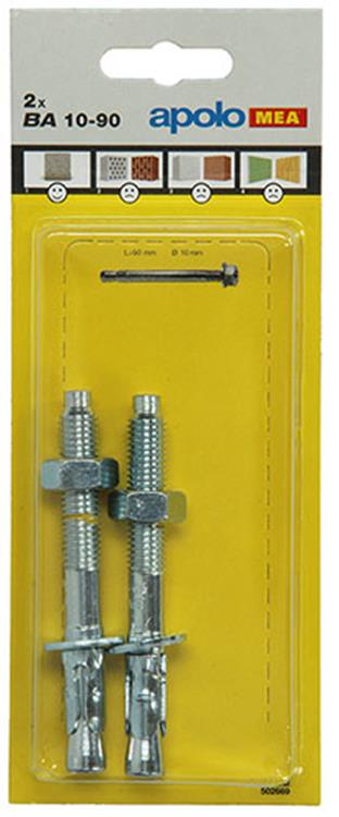 Celo 1015465 - 2 Einschlaganker BA 502669 10x92mm | 5 Stück