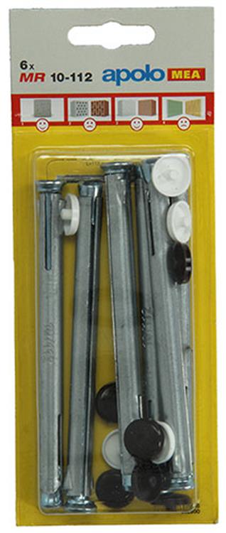 Celo 1015418 – 6 Metall-Fensterstopfen Herr 502690 10 x 112 mm | 5 Stück