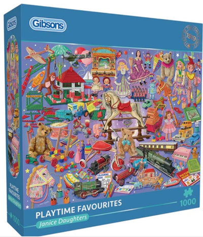 Gibsons – Playtime Favourites (von Janice Daughters) – 1000 Teile 68×49cm (B×H) – Puzzle für Erwachsene
