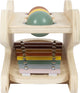 Kleines Fußholz -Xylophon- und Hamperbank -Safari, 5dlg.