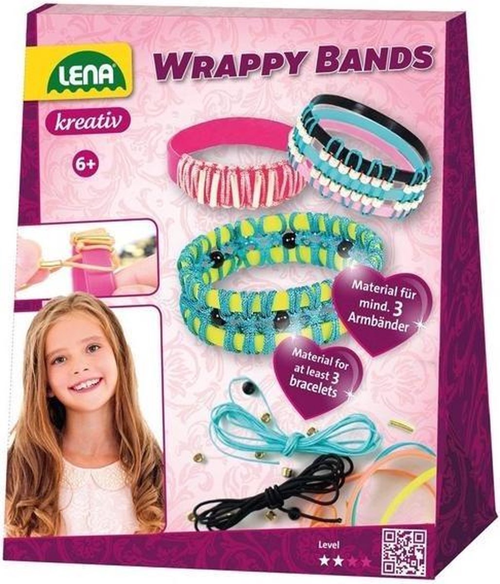 Lena machen Sie Ihre eigenen Armbänder Mädchen Polyester-Gummi 60-teilig