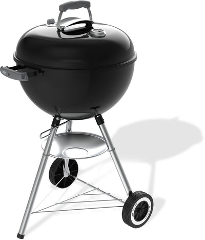 Weber Original Wasserkocher – ø 47 cm Grillrost – Holzkohlegrill – Schwarz – Ascheauffangschale – 2 langlebige, wetterbeständige Räder – One-Touch-Reinigungssystem – Deckelthermometer – 2 Werkzeughaken – kratz- und rostbeständig