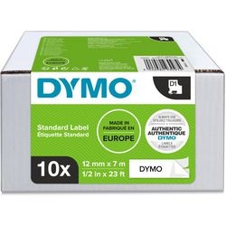 Etikettenband Dymo 45013 glänzend 12 mm schwarz m