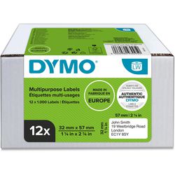 Universelle Etiketten Dymo 11354 mattweiß
