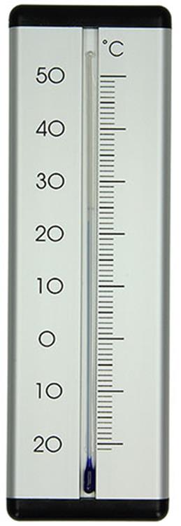 1010127 - Thermometer Aluminium Innen-Außen Silber 20cm | 2 Stk