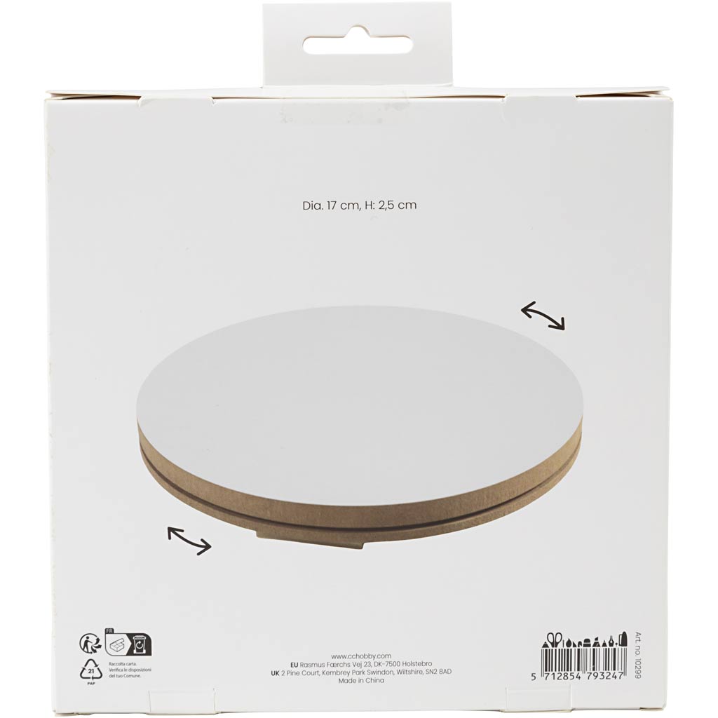 Creativ Company Drehrad, H: 2,5 cm, T 17 cm, 1 Stück