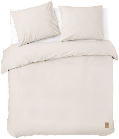 Dindi Home Bettbezug für immer in den Farben – 240 x 220 – 100 % Baumwolle – gebrochenes Weiß