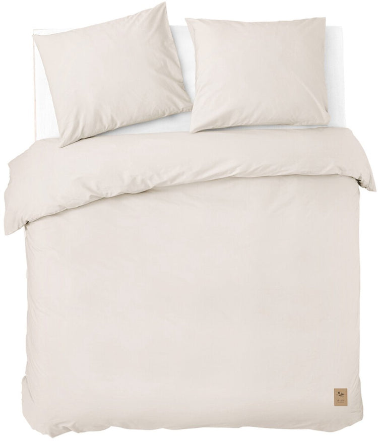 Dindi Home Bettbezug für immer in den Farben – 200 x 220 – 100 % Baumwolle – gebrochenes Weiß