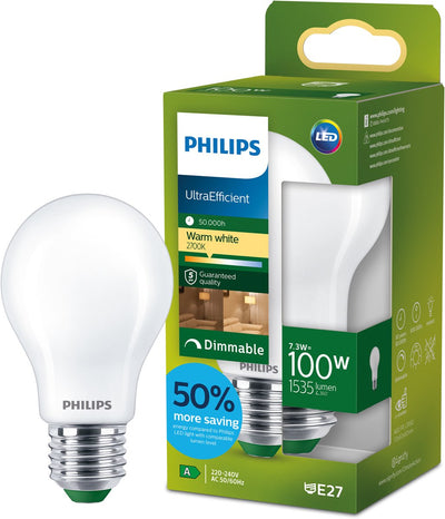 Philips LED Ultraeffizienter LED-Spot von Philips – 50 W – GU10 – warmweißes Licht – dimmbar