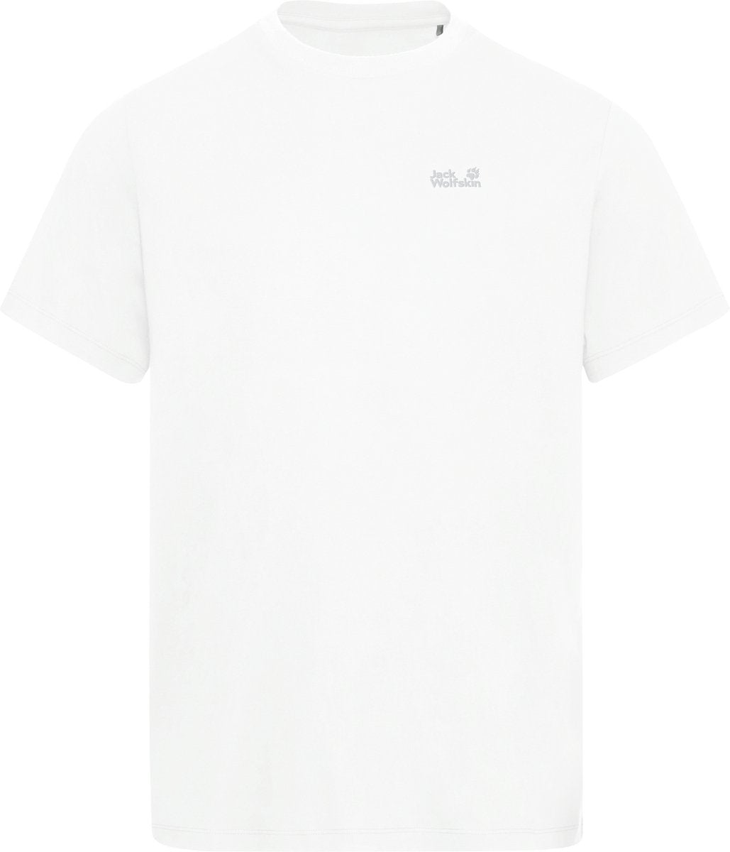 Jack Wolfskin Essential T M Herren-Outdoor-Shirt – kräftiges Weiß