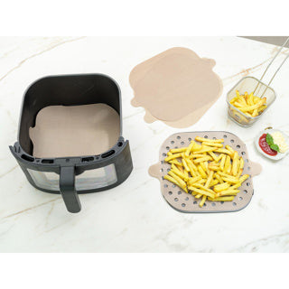 Nostik Duo Korb Airfryer Backbleche 4 Teile 25x14 und 26x14cm