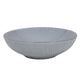 Tiefe Platte gewebt textile grau Ø18x5,5 cm