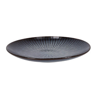 Gemütliche trendige Platte Plat D27.5xH3.6 cm Atlantis Streifen