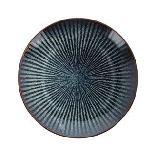 Gemütliche trendige Plattendessert D21.5xh2,9 cm Atlantis Streifen