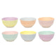 Schüssel Ø12x6cm 2-Tone Pastell, 6 Assorti