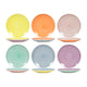 Dinnerbrett Ø26,5 cm 2-tone Pastell, 6 Assorti