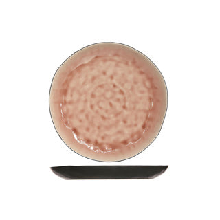 Platte flach 27 cm runde Laguna alte Rose