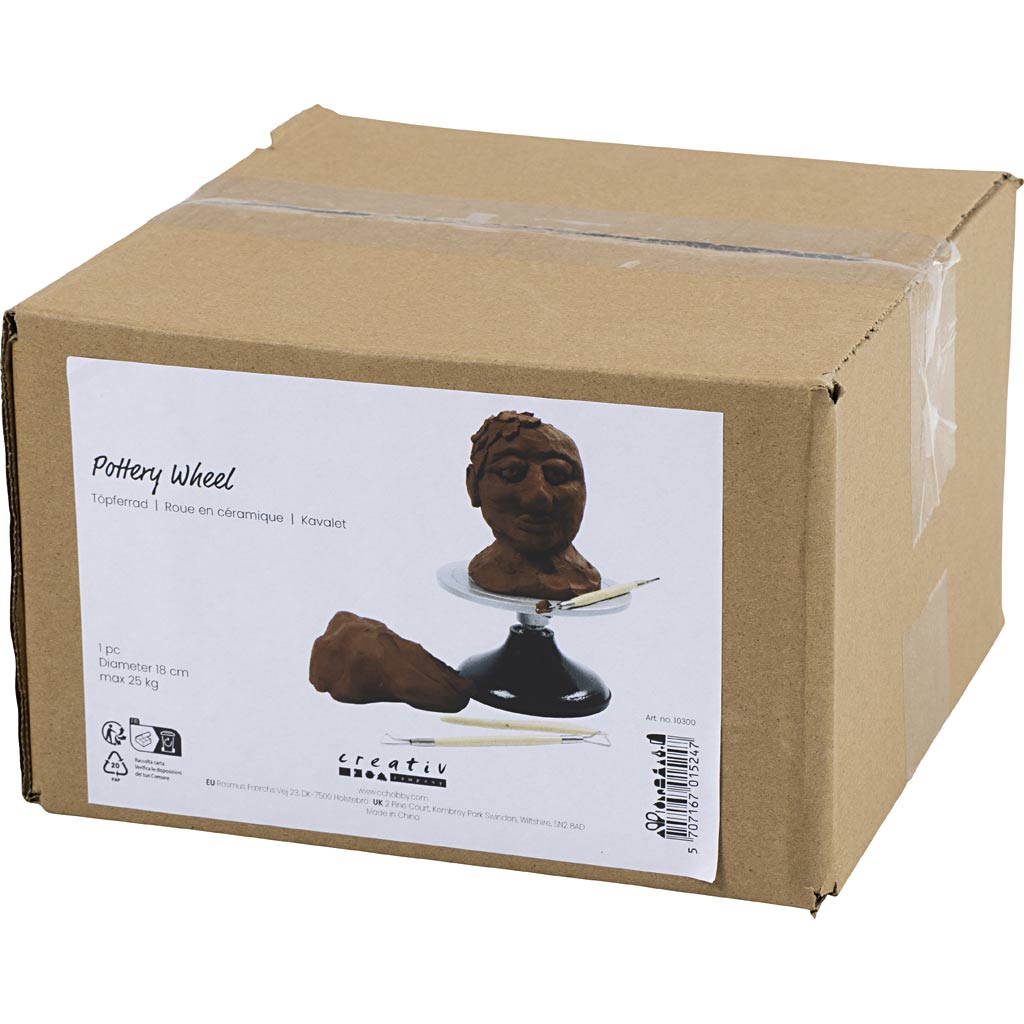 Kreativfirma Keramikrad, d 18 cm, 1 Stück