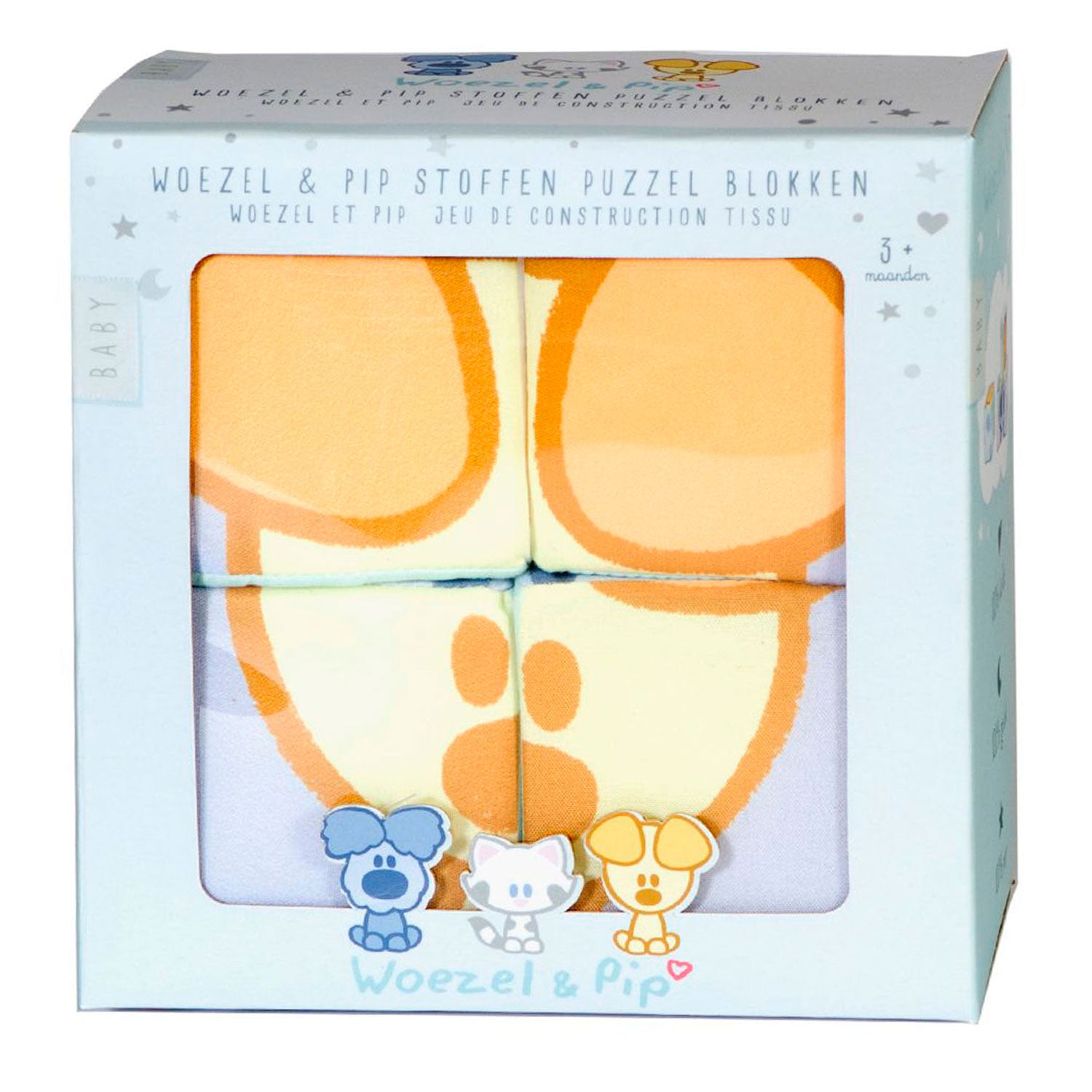 Rubo Toys Block -Puzzle und PIP -Junior 75 cm Textil