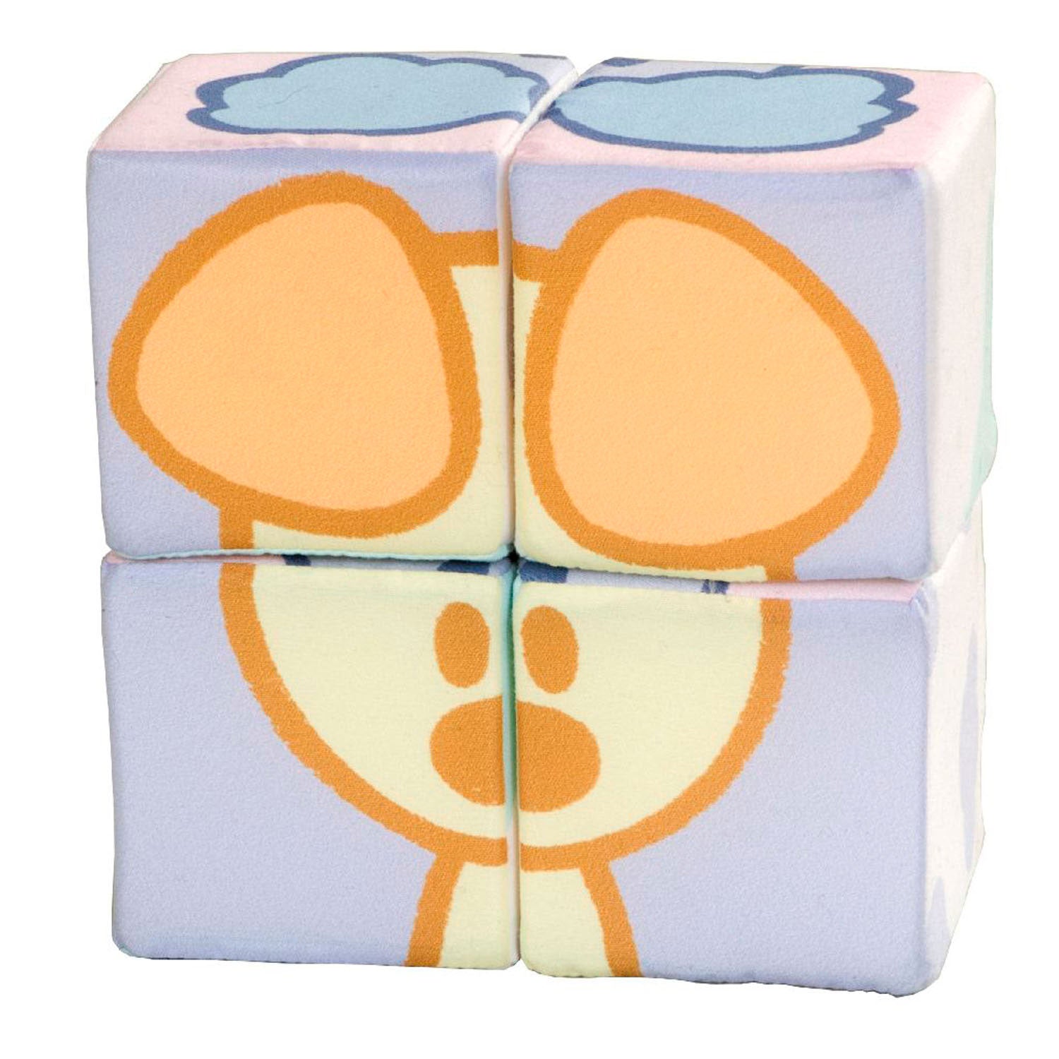 Rubo Toys Block -Puzzle und PIP -Junior 75 cm Textil