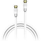 Sat-TV-Kabel xlayer 215381 1,5 m weiß