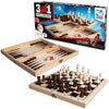 Clownspiele 3in1 Spielbox Holz