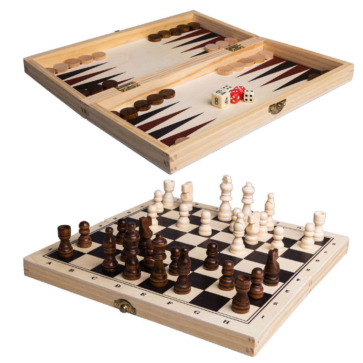 Clownspiele 3in1 Spielbox Holz