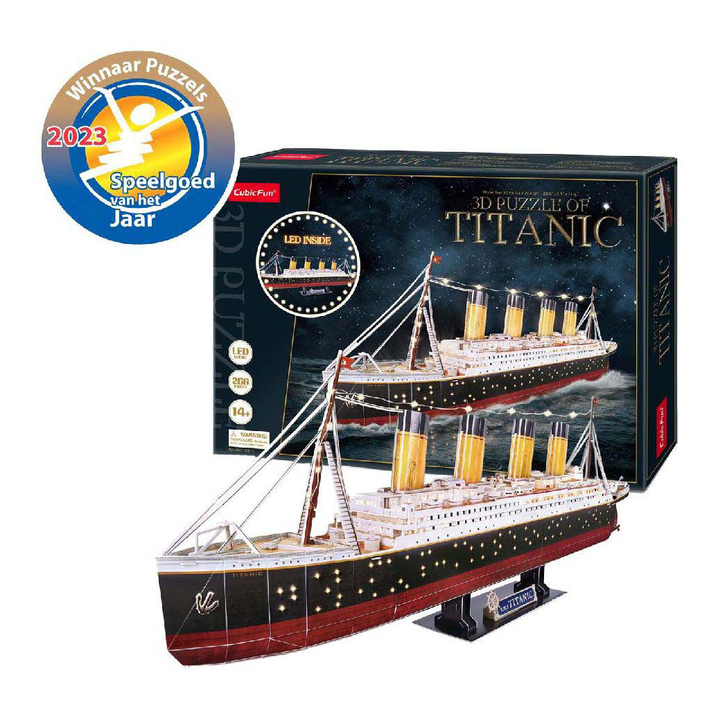 Kubikfun kubisch Spaß 3D -LED -Puzzel Titanic 266 Stücke