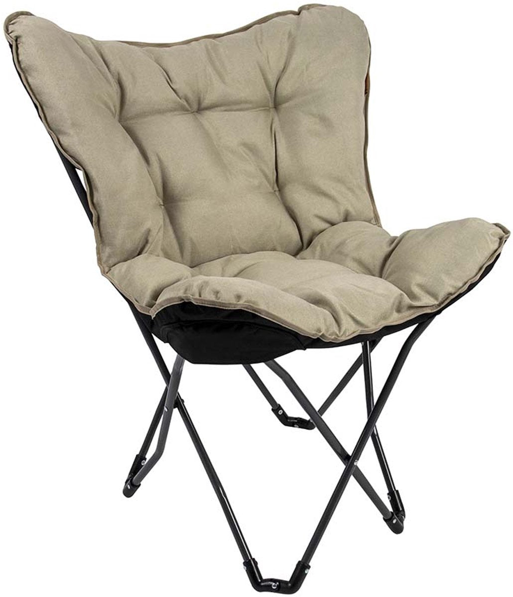 Bo-Camp – Urban Outdoor – Butterfly Chair – Redbridge – M – Oxford Polyester – Beige
