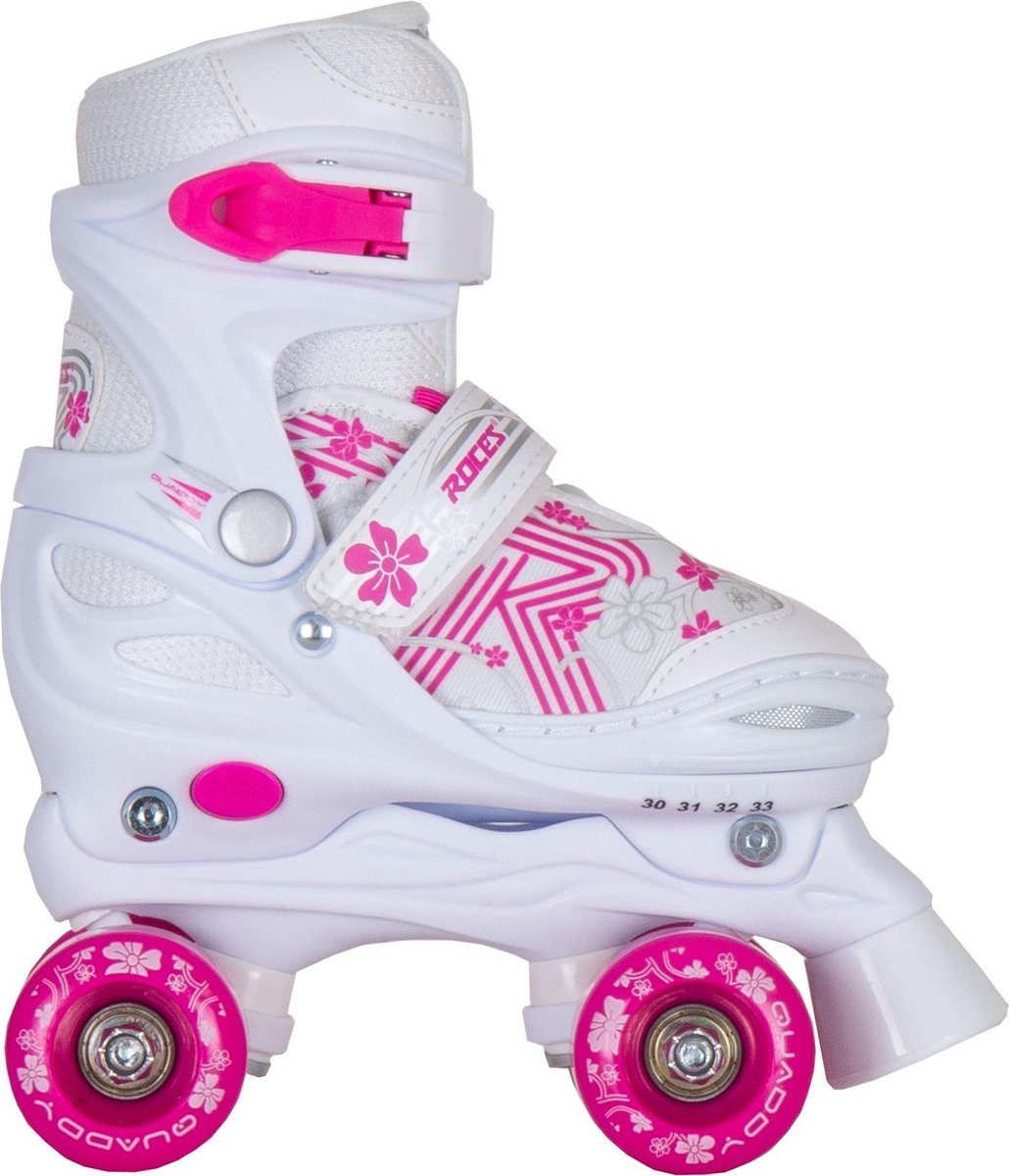 Quaddy 3.0 Rollschuhe weiß rosa 38-41