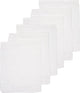 Meyco Baby-Uni-Waschlappen – 6er-Pack – hydrophil – weiß – 20 x 17 cm