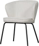 Woood Admit Esszimmerstuhl – Bouclé – Naturweiß – 77 x 60 x 59 cm