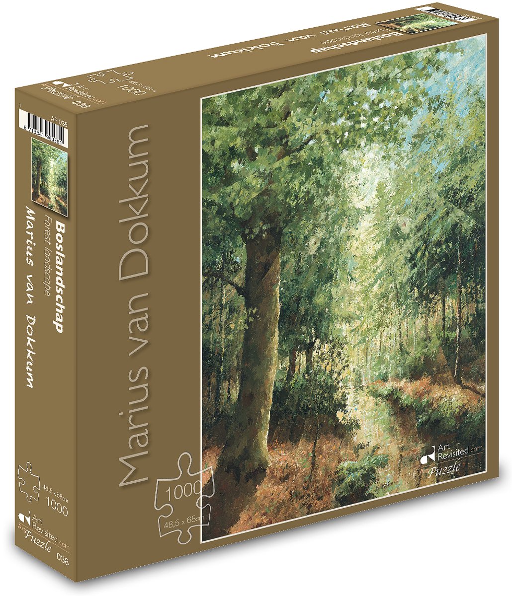 Art revisited Puzzle Marius van Dokkum – Waldlandschaft (1000 Teile)