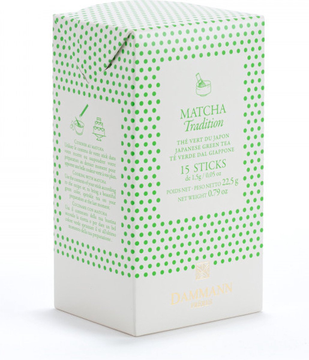 Dammann frères - Matcha-Sticks 15 x 1,5 Gramm - Japanischer Matcha