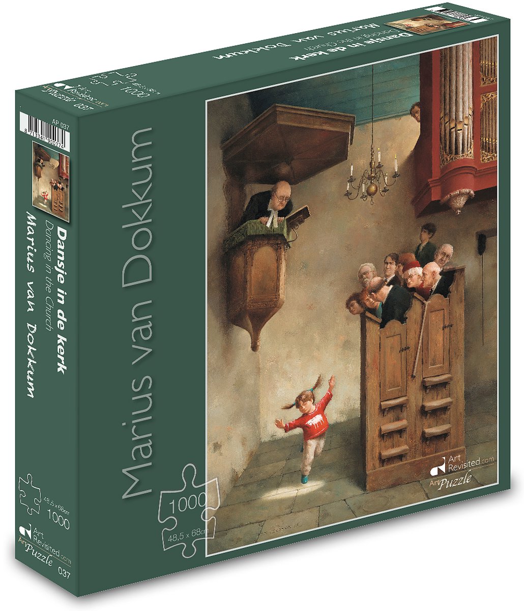 Art revisited Puzzle Marius van Dokkum – Tanz in der Kirche (1000 Teile)